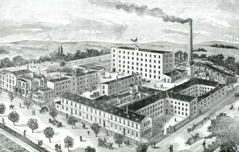 Часовая фабрика Густава Беккера во Фрайбурге (Силезия)