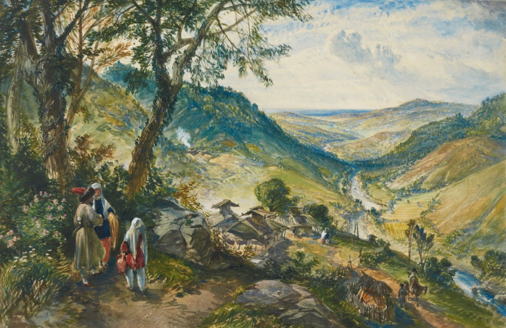 Уильям Симпсон. «Долина Вардана. Кавказ». 1855-1858 г