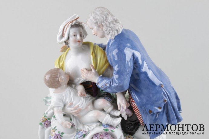 Скульптурная аллегория Семья. Германия, MEISSEN, XIX век.