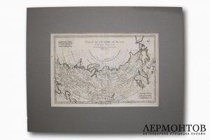 Карта. Российская империя в XVIII веке. Франция, Р. Бонне, 1780 год.