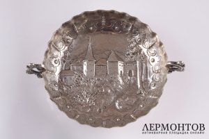 Монетница с орнаментом. Серебро 916 пробы. Испания