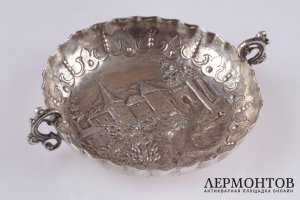 Монетница с орнаментом. Серебро 916 пробы. Испания