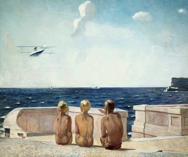 А.А. Дейнека. «Будущие летчики». 1938 г. А.А. Дейнека. «Будущие летчики». 1938 г.