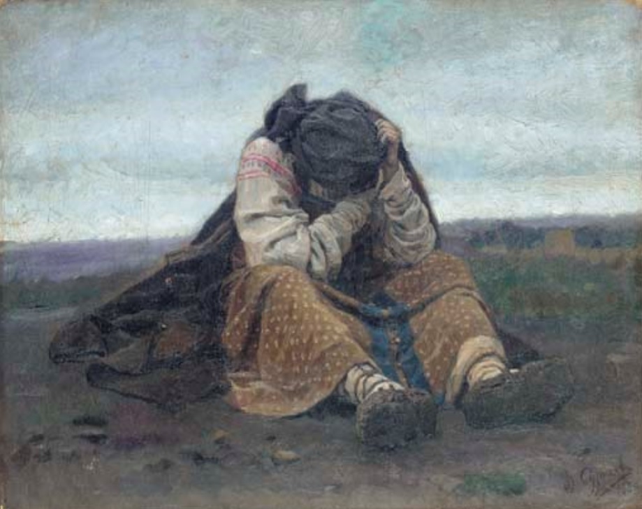 Эскиз жены стрельца к картине «Утро стрелецкой казни». 1880 г.