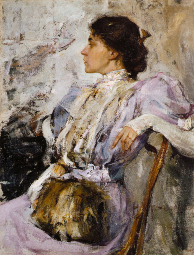 Н.И. Фешин. «Дама в лиловом». 1908 г.