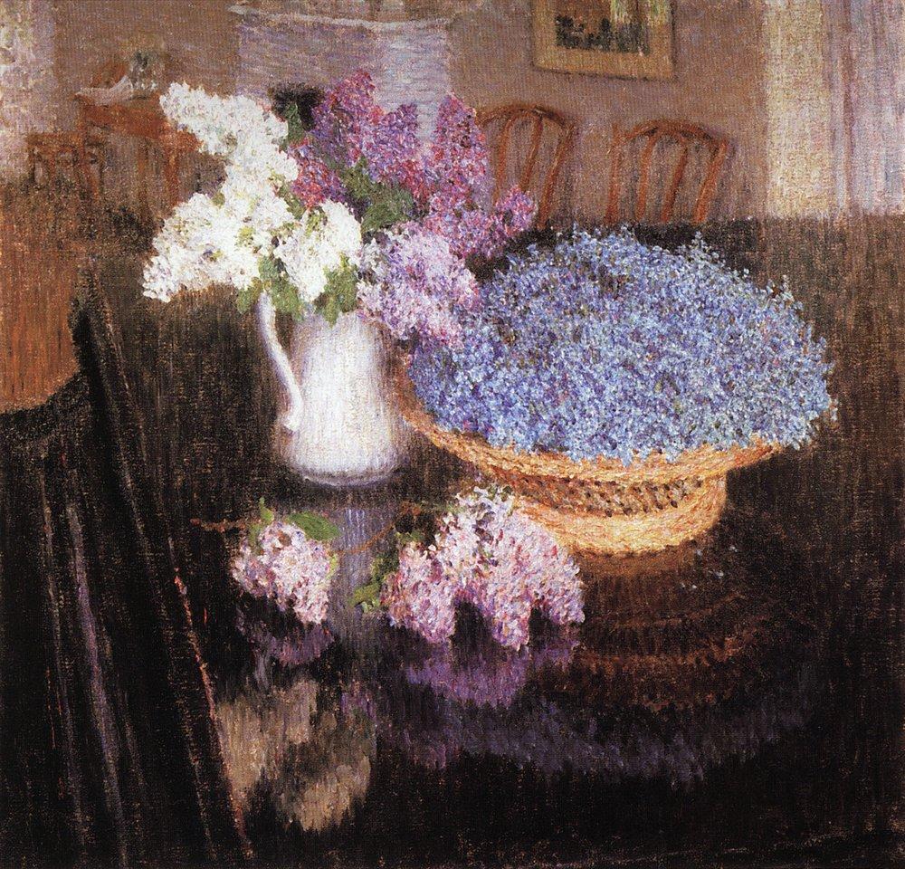 И.Э. Грабарь. «Сирень и незабудки». 1905 г. И.Э. Грабарь. «Сирень и незабудки». 1905 г.