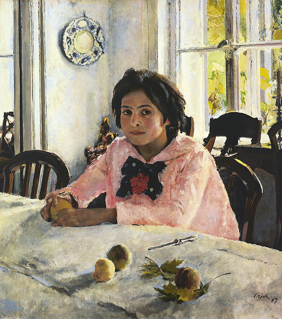В. Серов «Девочка с персиками». 1887 г.