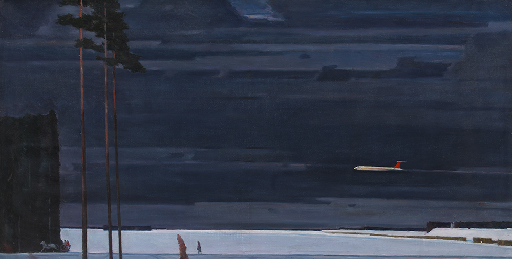 Г.Г. Нисский. «Над заснеженными полями». 1964 г. Г.Г. Нисский. «Над заснеженными полями». 1964 г.