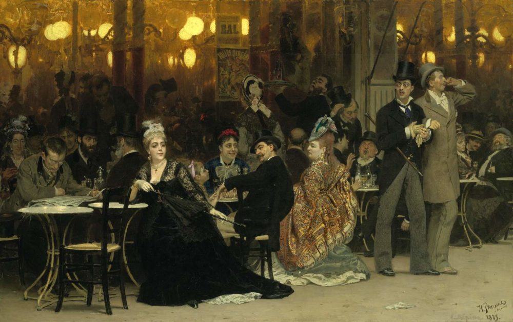И. Репин. «Парижское кафе». 1875 г.