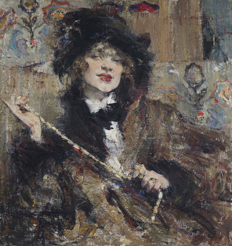Н.И. Фешин. «Портрет мадемуазель Подбельской». 1912 г.