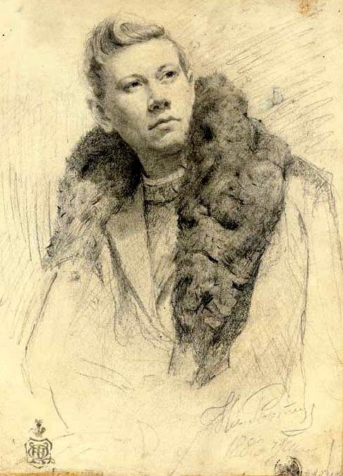 И.Е. Репин. Портрет Федора Шаляпина. 1882 г.