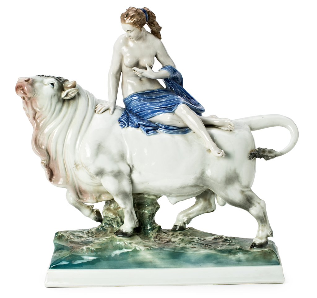 Начало XX в. Похищение Европы. Эта модель на аукционе в Италии выставлена с начальной ценой 550€ 