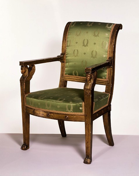 Кресло, сделанное для Нея, маршала Наполеоновской армии. Jacob-Desmalter, 1800-е года, Париж