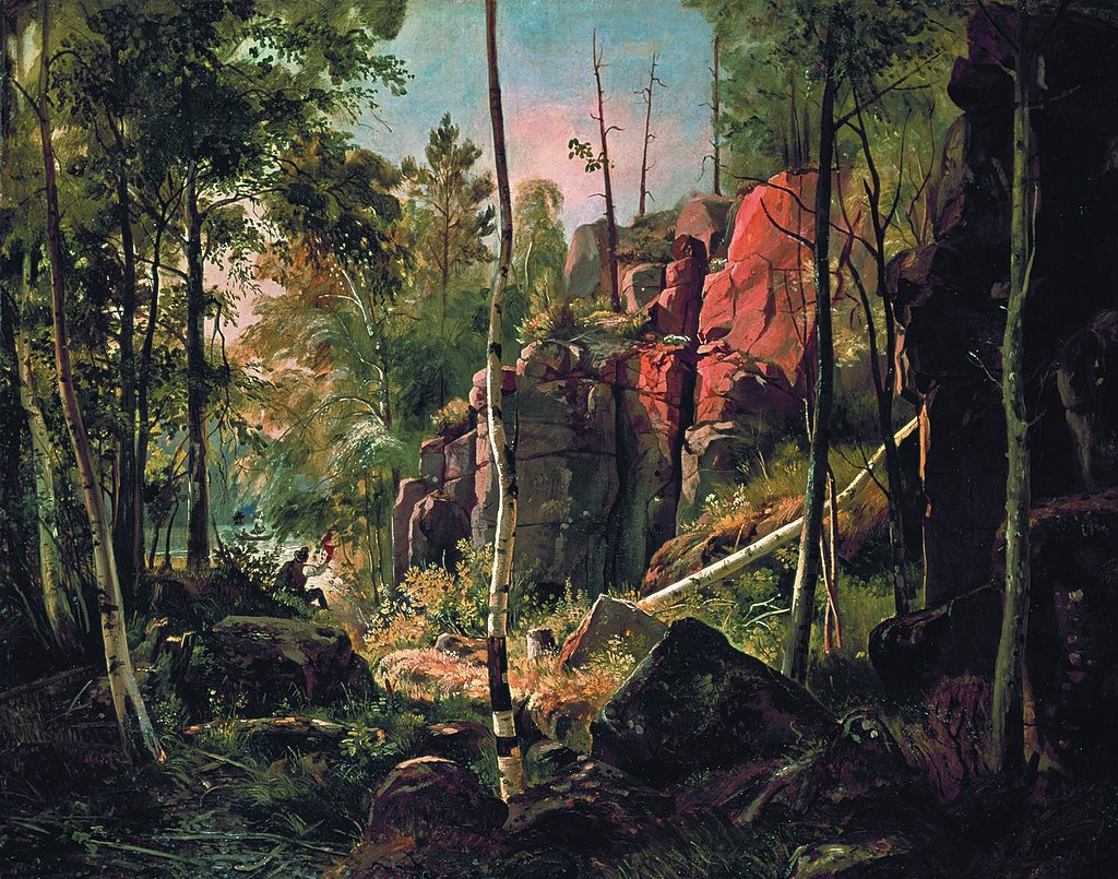 «Вид на острове Валааме (Местность Кукко)». Между 1859 и 1860 гг.
