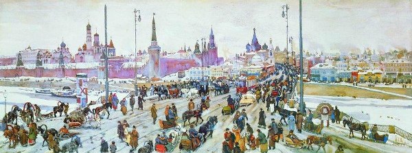 К.Ф. Юон. «Москворецкий мост. Старая Москва». 1911 г. К.Ф. Юон. «Москворецкий мост. Старая Москва». 1911 г.