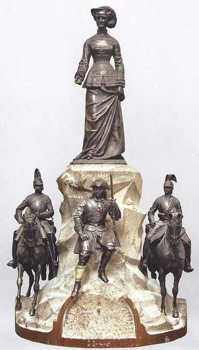 Скульптурная композиция в подарок Александру II. Н.И. Либерих. 1880 г. Серебро, гранит