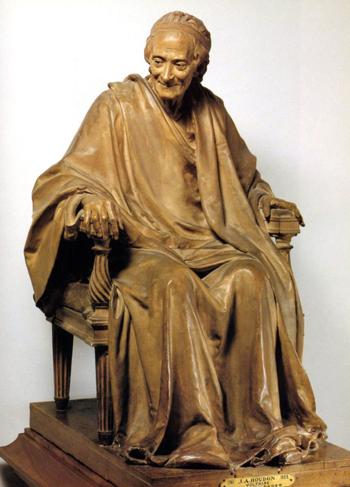 Статуя Вольтера. Терракота. Скульптор Гудон. 1781 г. 