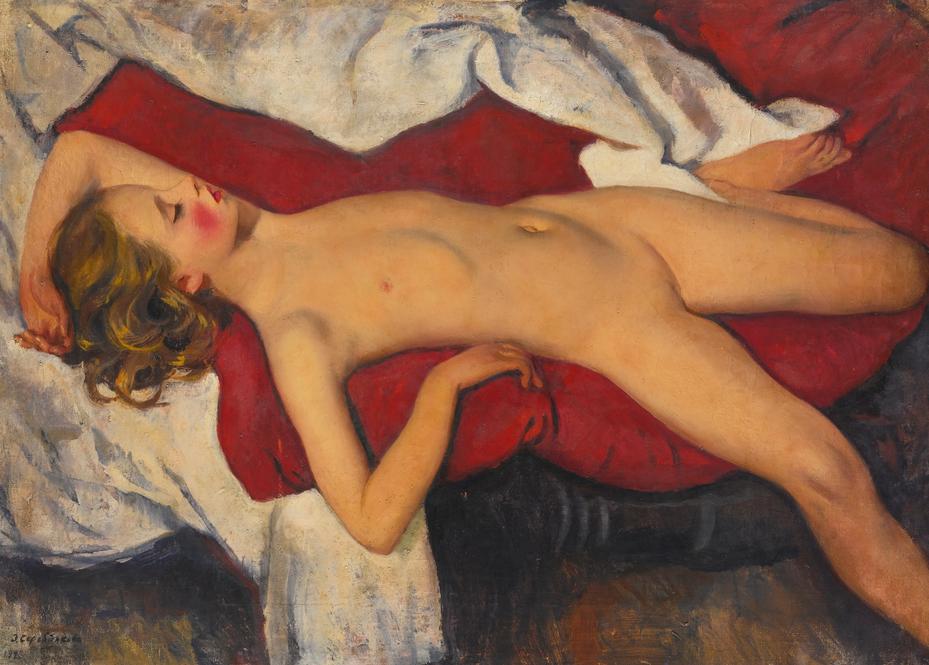 З.Е. Серебрякова. «Спящая девочка». 1923 г. З.Е. Серебрякова. «Спящая девочка». 1923 г.