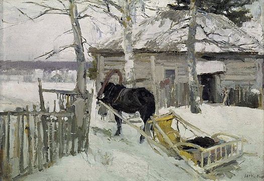 К. Коровин. «Зимой». 1894 г.