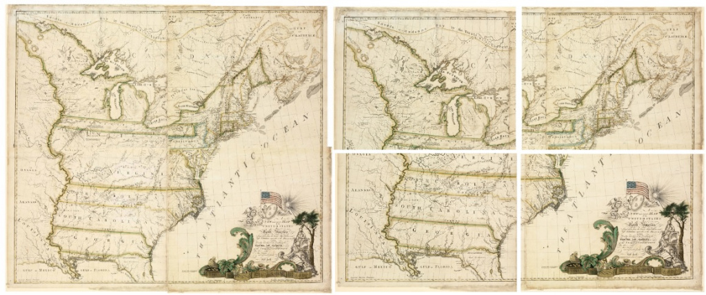 А. Буэлл. Новая и правильная карта Соединенных Штатов Северной Америки. 1784 г.