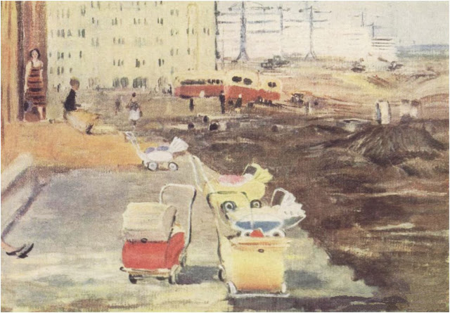 Картина Ю. Пименова «Движущиеся границы города». Картина Ю. Пименова «Движущиеся границы города».
