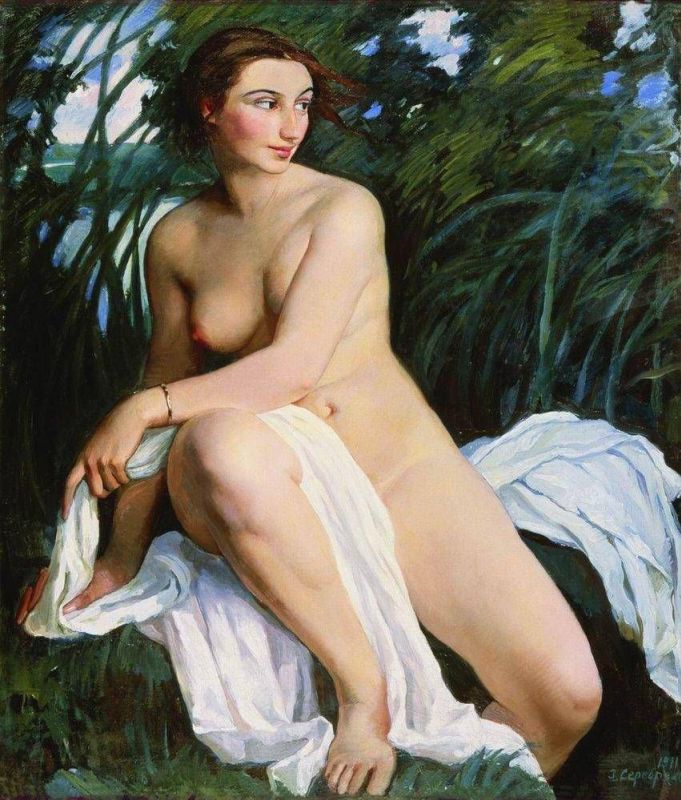 З.Е. Серебрякова. «Купальщица». 1911 г. З.Е. Серебрякова. «Купальщица». 1911 г.