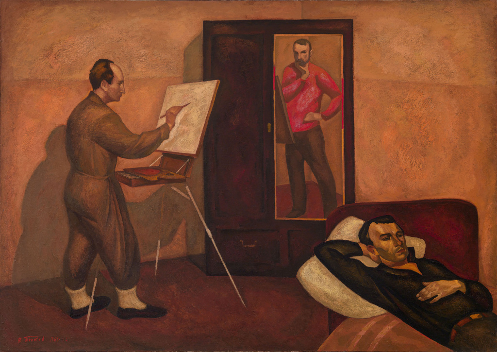 В.Е. Попков. «Три художника». 1962-1963 гг. В.Е. Попков. «Три художника». 1962-1963 гг.