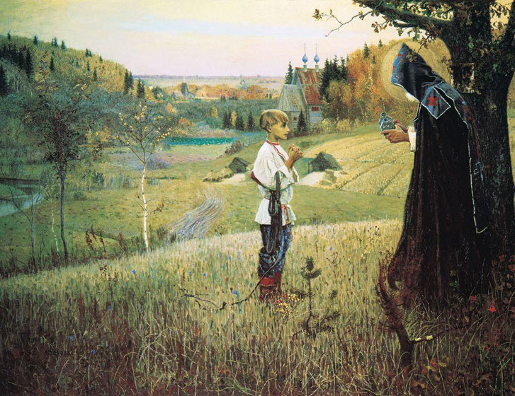 М.В. Нестеров. «Видение отроку Варфоломею». 1890 г.