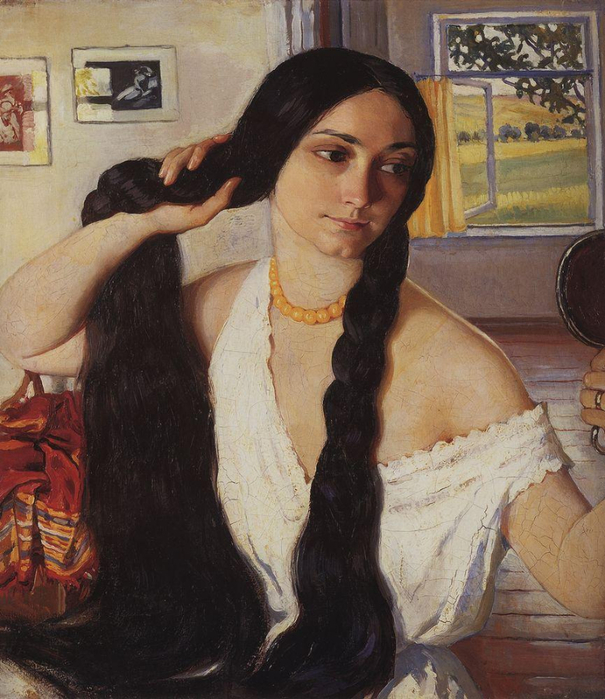 З. Серебрякова. Портрет О. Лансере. 1910 г.