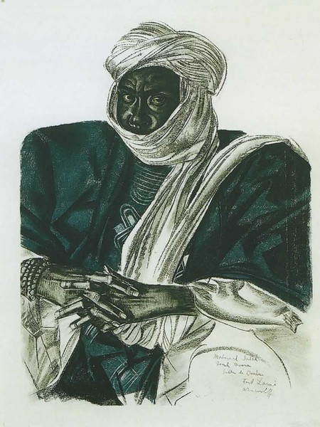 А.Е. Яковлев. Портрет африканского султана. 1920-е годы.