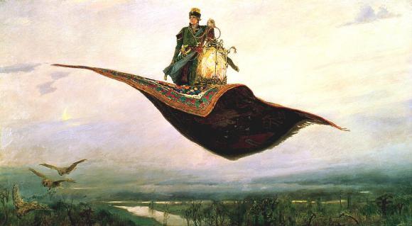Виктор Васнецов. «Ковер-самолет». 1880 г.