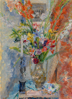 Картина А.А. Арапова «Натюрморт с цветами и свечой». Продана за 7,3 тыс. долларов.