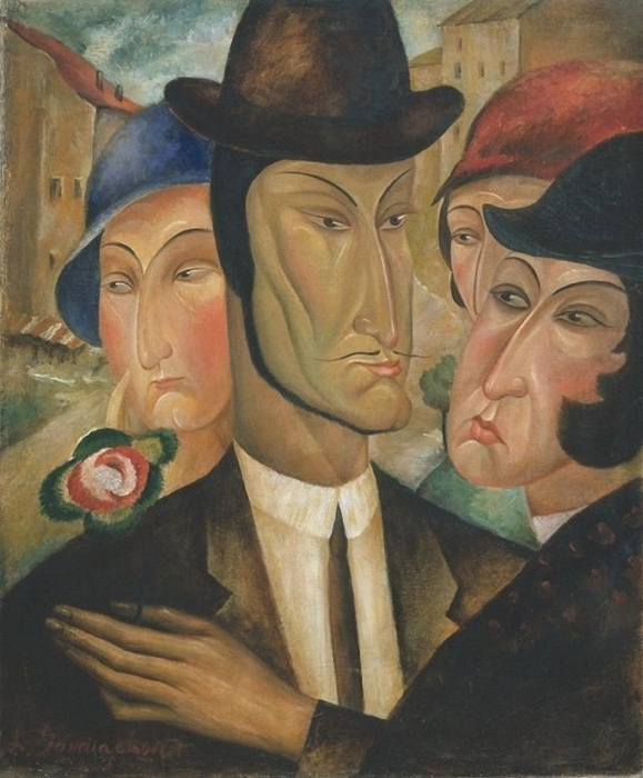 Л. Гудиашвили. «Парижане». 1921 г.