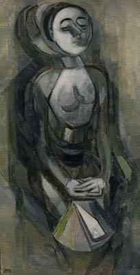 А. Певзнер. «Портрет. Карнавал». 1917 г.