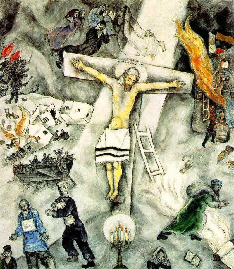 Марк Шагал «Белое распятие». 1938 г.