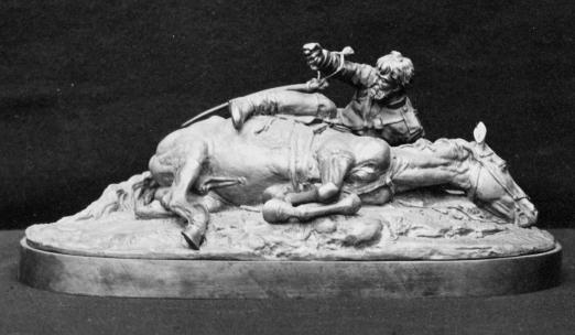 Скульптура «Утрата товарища-коня». Е.А. Лансере