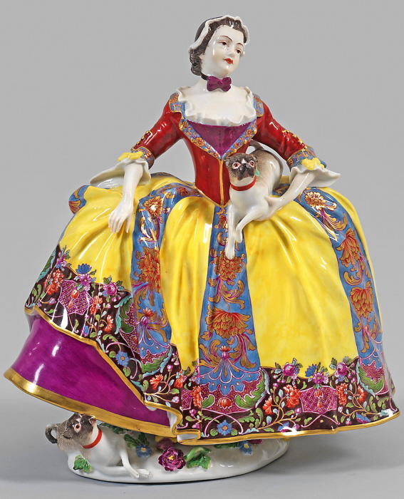 Кедлер. Дама из ордена мопсов (Mopsorden). 1745 г.