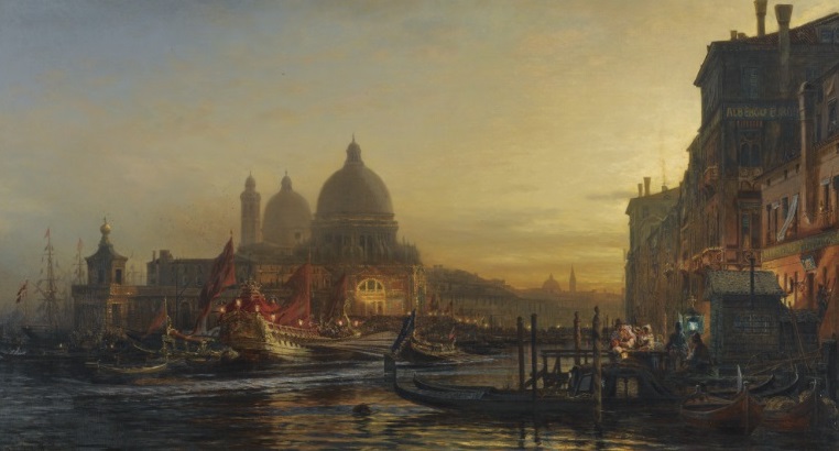 А.П. Боголюбов. «Накануне праздника, Санта-Мария делла Салюте, Венеция». 1867 г.