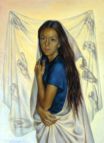 П.Ф. Челищев. «Портрет Рут Форд». 1937 г. П.Ф. Челищев. «Портрет Рут Форд». 1937 г.
