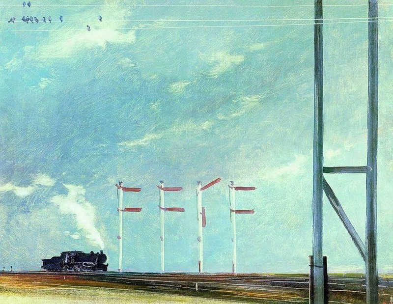 Г.Г. Нисский. «Осень. Семафоры». 1932 г. Г.Г. Нисский. «Осень. Семафоры». 1932 г.