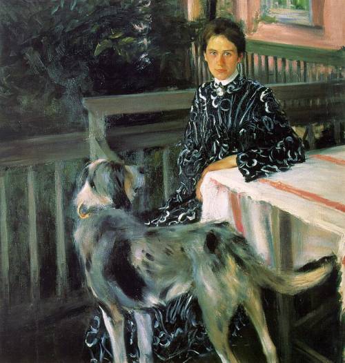 Б.М. Кустодиев. Портрет супруги Юлии. 1903 г.