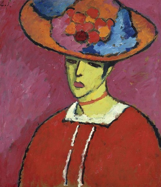 А. Явленский. Картина «Шокко (Шокко в широкополой шляпе)». Около 1910 г. Продана за 18,6 млн долларов.