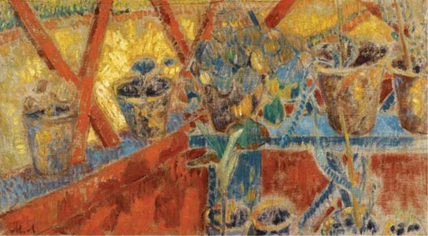 М. Ларионов. «Цветы на веранде». 1902 г. М. Ларионов. «Цветы на веранде». 1902 г.