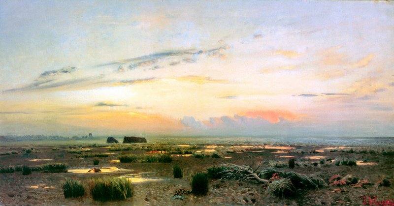 И.И. Левитан. «Вечер над болотом». 1882 г.