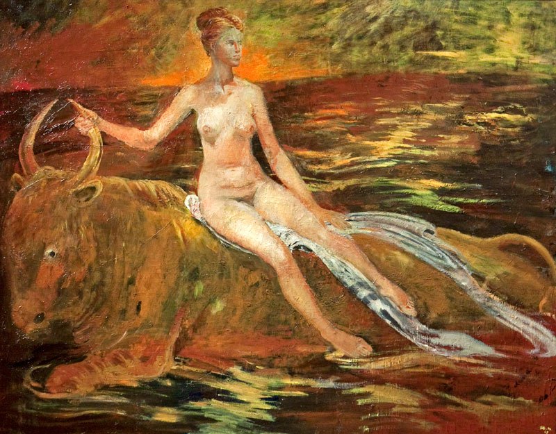 Ю.И. Пименов. «Похищение Европы». 1969 г. Ю.И. Пименов. «Похищение Европы». 1969 г.