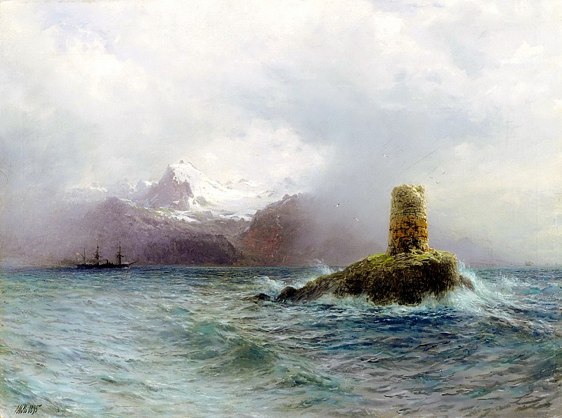 Картина Л. Лагорио «Лафотенский остров». 1895 г.