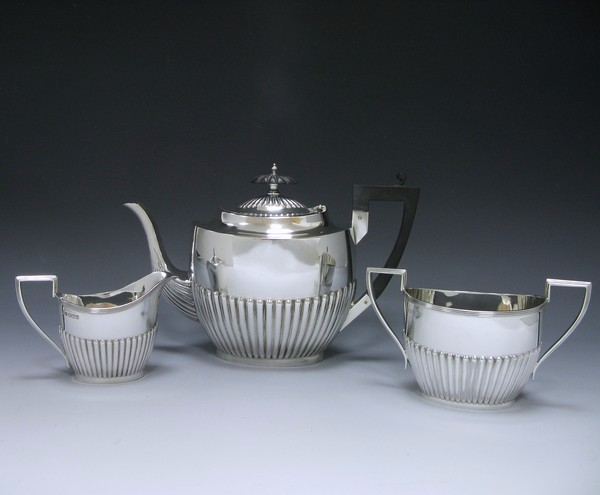 Чайный серебряный набор в стиле модерн, 1927 г. 