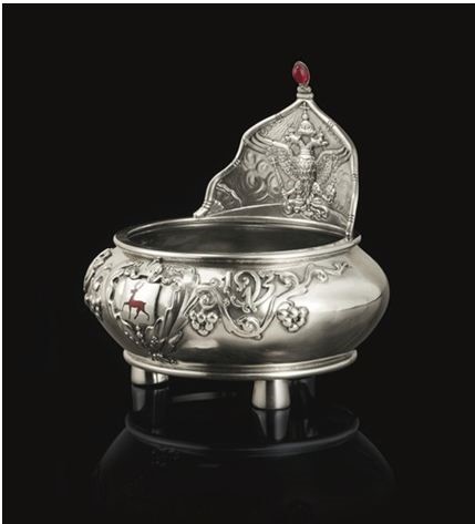 Юбилейная чаша, 1908–1917 гг. Серебро, эмаль
