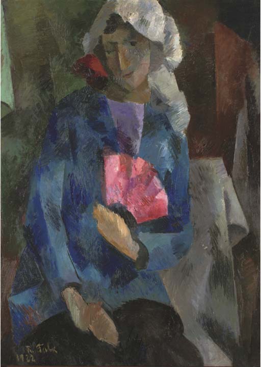 Р.Р. Фальк. «Женщина с розовым веером». 1922 г.
