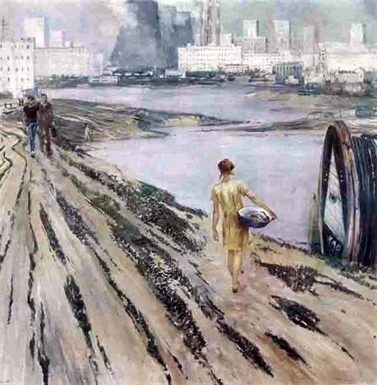 Ю.И. Пименов. «Дороги». 1969 г. Ю.И. Пименов. «Дороги». 1969 г.